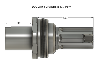 LPM "Eclipse" 13.7" Pin and Weld Flash Hider