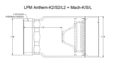Anthem-S2 .30 Caliber Rifle Silencer