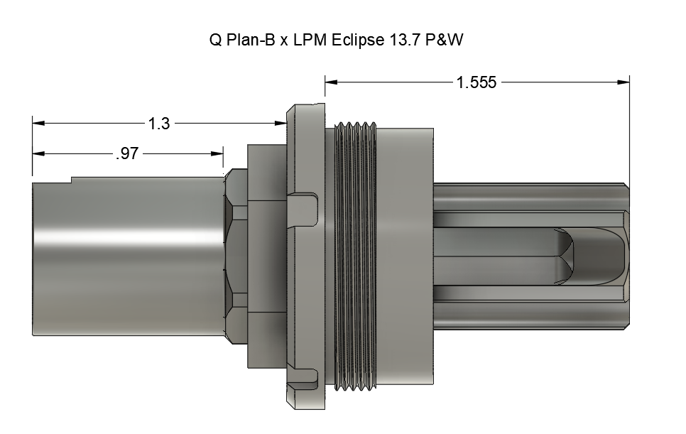 LPM "Eclipse" 13.7" Pin and Weld Flash Hider