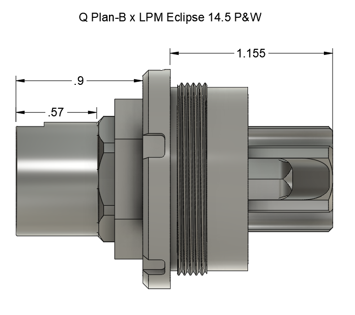 LPM "Eclipse" 14.5" Pin and Weld Flash Hider
