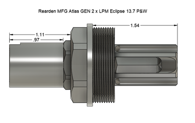 LPM "Eclipse" 13.7" Pin and Weld Flash Hider