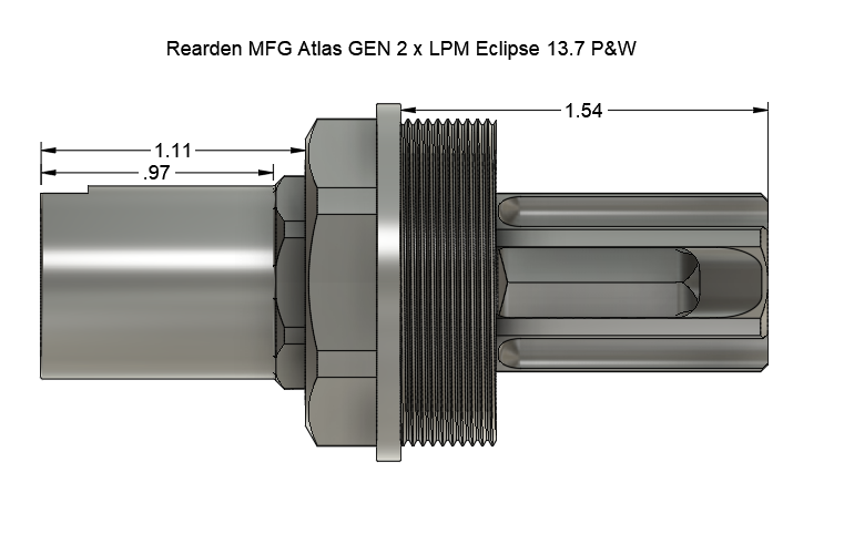 LPM "Eclipse" 13.7" Pin and Weld Flash Hider