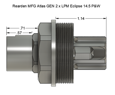 LPM "Eclipse" 14.5" Pin and Weld Flash Hider