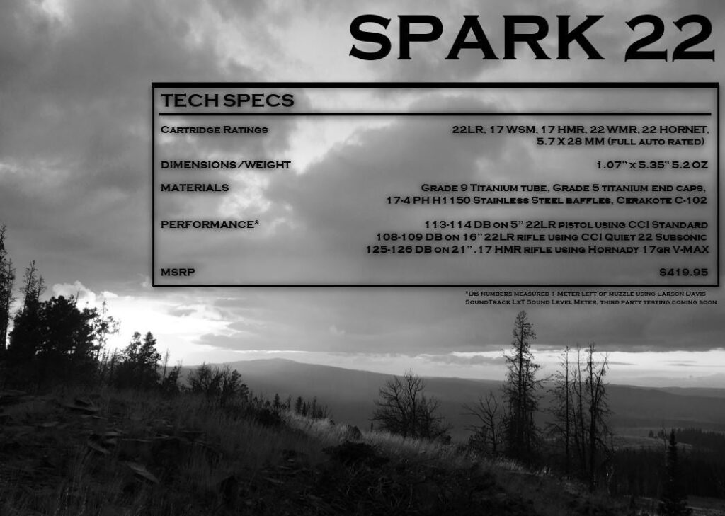 Spark .22 Caliber Rimfire Silencer