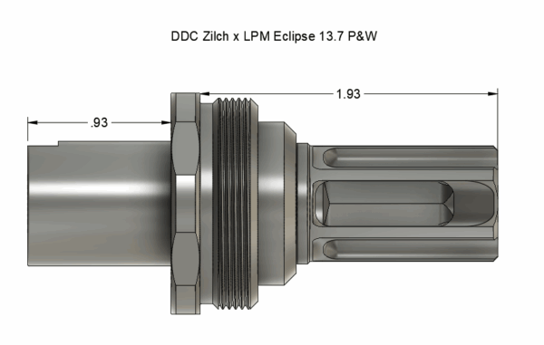 LPM "Eclipse" 13.7" Pin and Weld Flash Hider