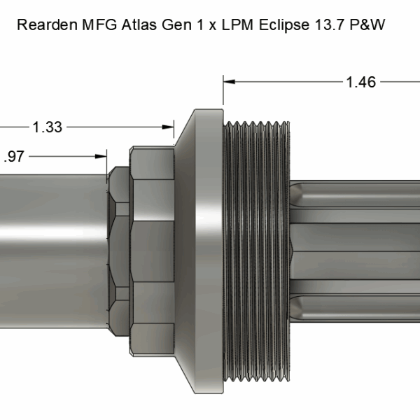 LPM “Eclipse” 13.7″ Pin and Weld Flash Hider – Liberty Precision Machine