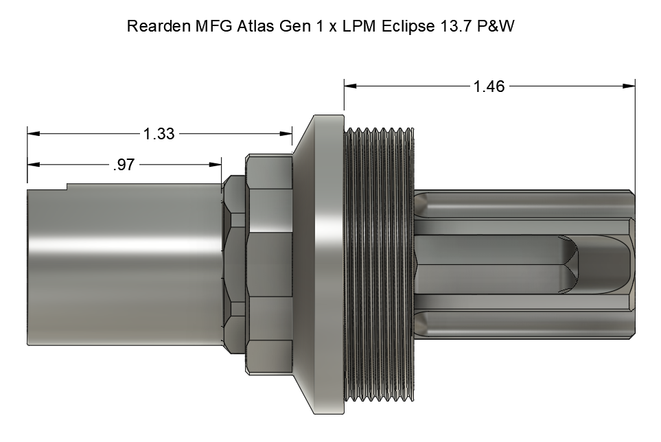 LPM "Eclipse" 13.7" Pin and Weld Flash Hider - Image 9