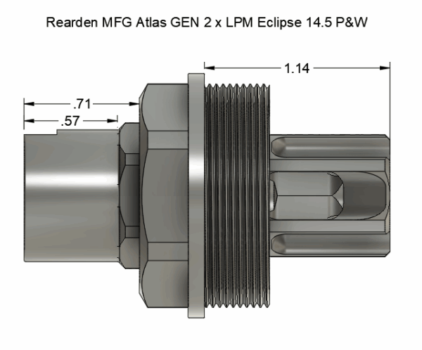 LPM "Eclipse" 14.5" Pin and Weld Flash Hider